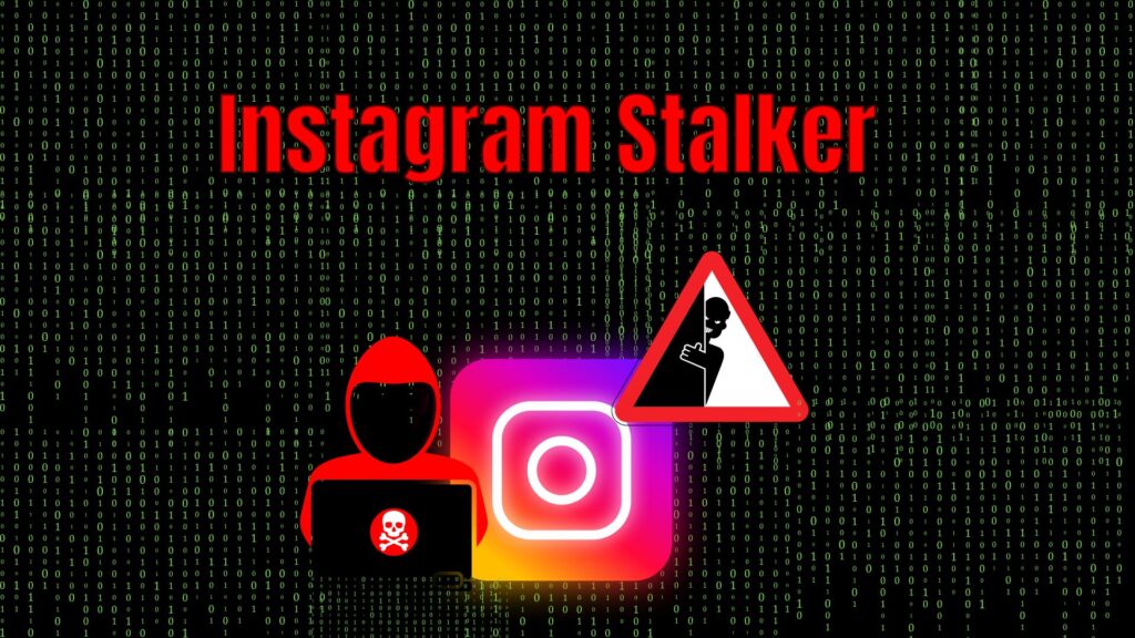 Conceptual illustration of Instagram privacy, showing how users can spot and manage potential stalker behavior on the platform.