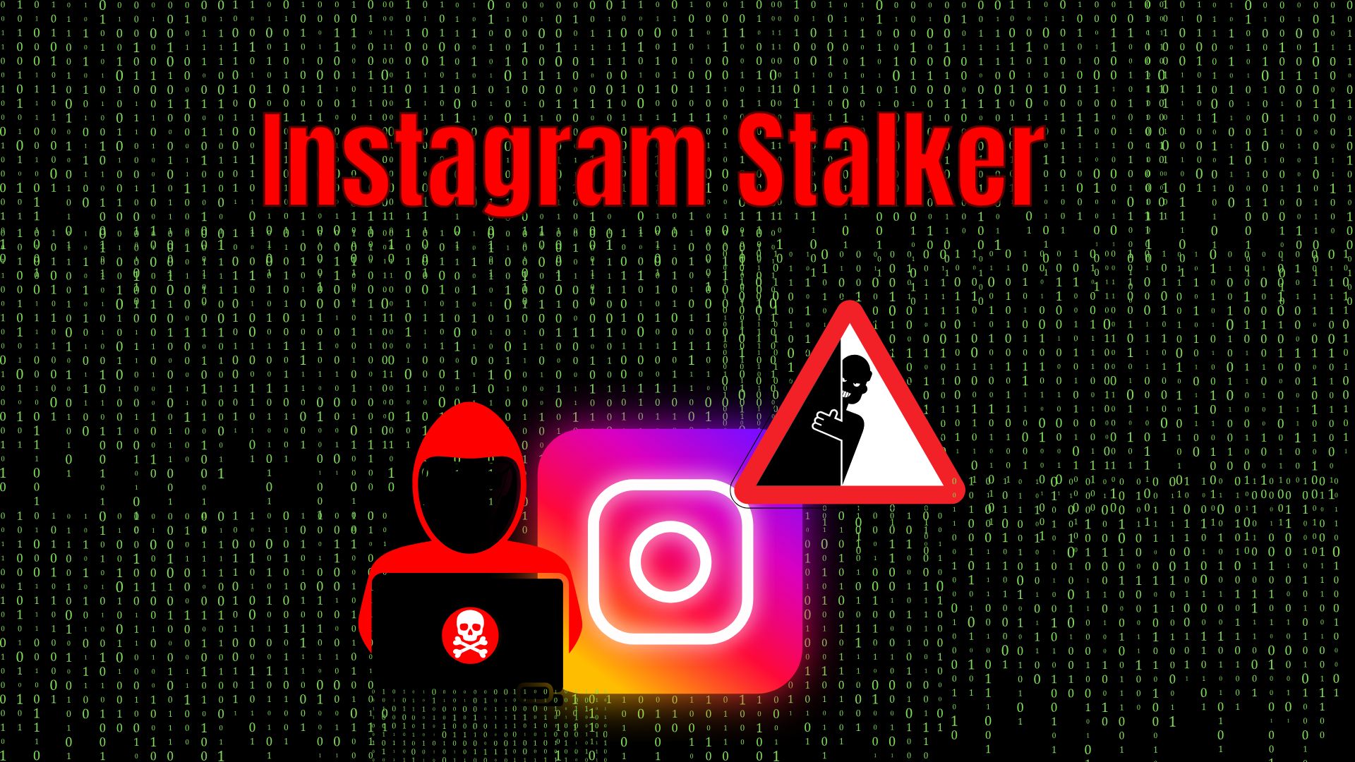 Conceptual illustration of Instagram privacy, showing how users can spot and manage potential stalker behavior on the platform.