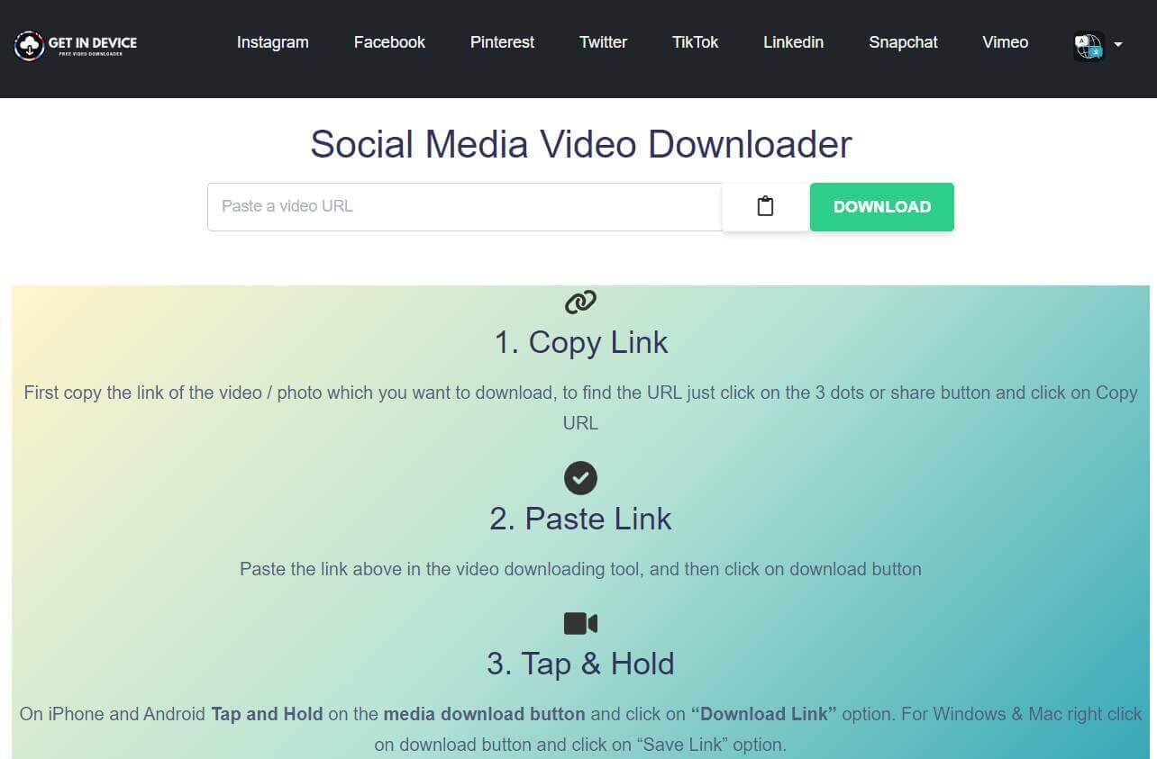 Method 2: Online Downloader Tools (No App Needed)
