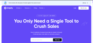 The Dripify LinkedIn automation campaign builder interface