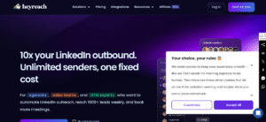 The heyreach dashboard