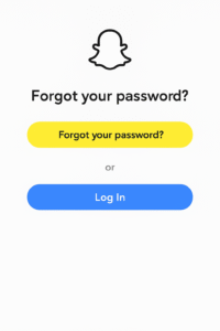  Snapchat Password Recovery Screen