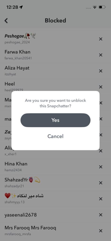 Steps to Unblock a Contact on Snapchat