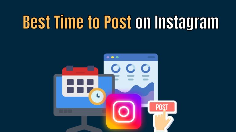 Illustration of Instagram engagement metrics showing peak posting times and audience activity graphs.