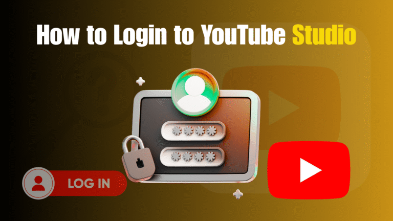 How to Login to YouTube Studio