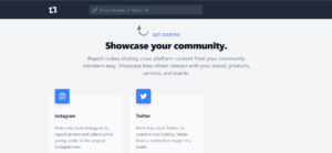 Visual concept of Repost for Instagram app interface showing content sharing functions.