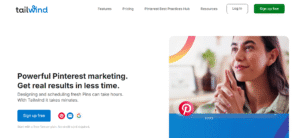 Representation of Tailwind Instagram scheduling dashboard with media planning.