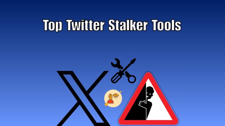 Top 10 Twitter stalker tools comparison featuring FollowerAudit, Social Bearing, Twitonomy, WhoUnfollowedMe, Circleboom, TwiHub, TweetPeek, GhostFollower, StalkScan, and ShadowTrack logos.