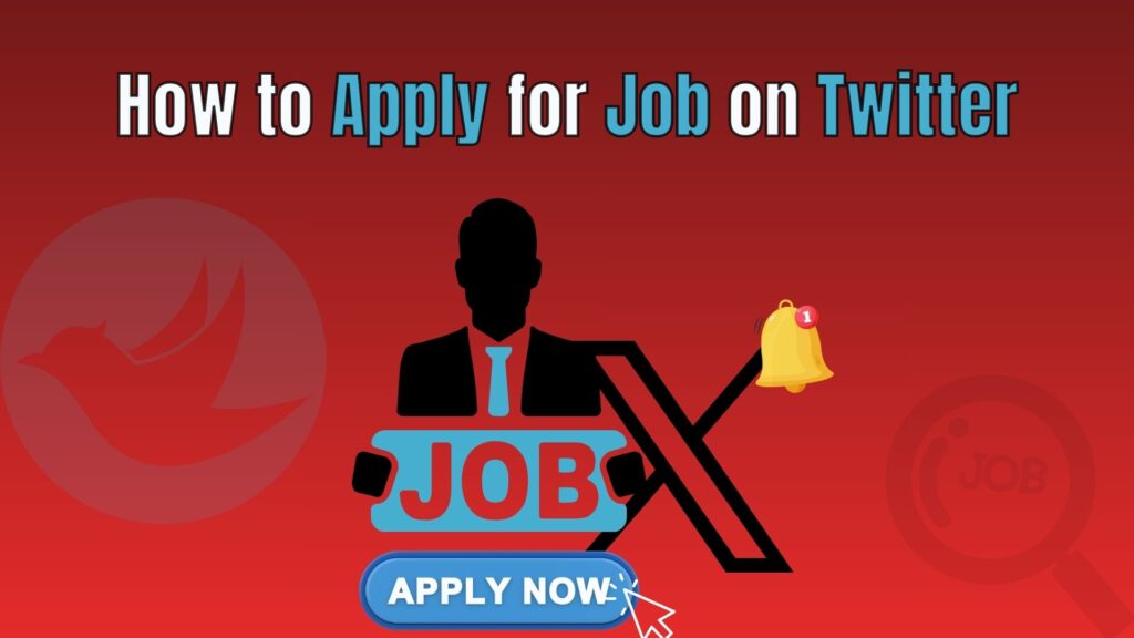 Illustration of professionals applying for careers at Twitter, showcasing teamwork, innovation, and global opportunities.