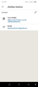 mobile linkdln url