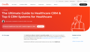 Creatio Healthcare CRM
