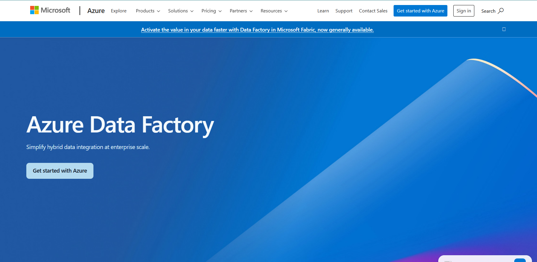 Microsoft Azure Data Factory