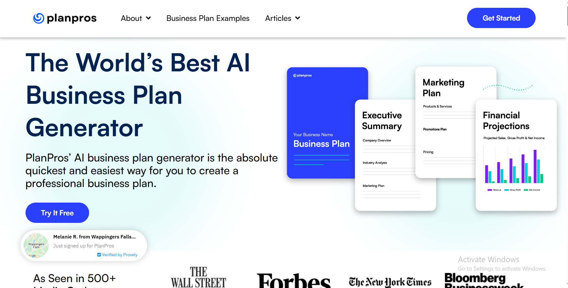 AI Business Plan Pro