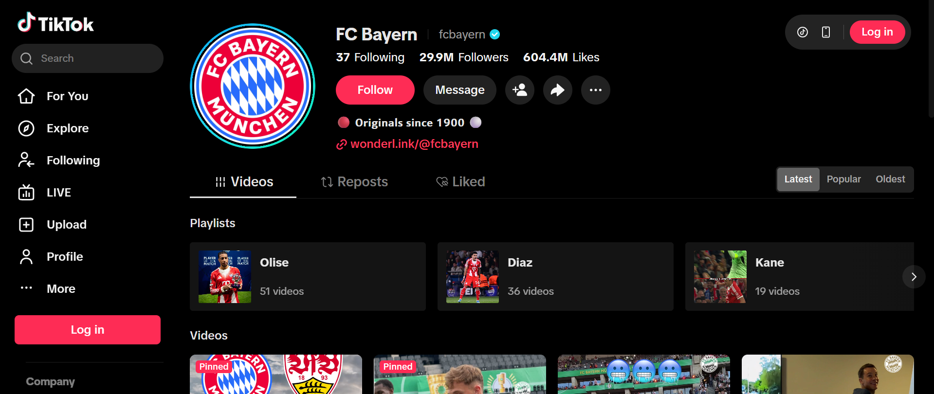 FC Bayern Munich – Official TikTok account of FC Bayern Munich football club