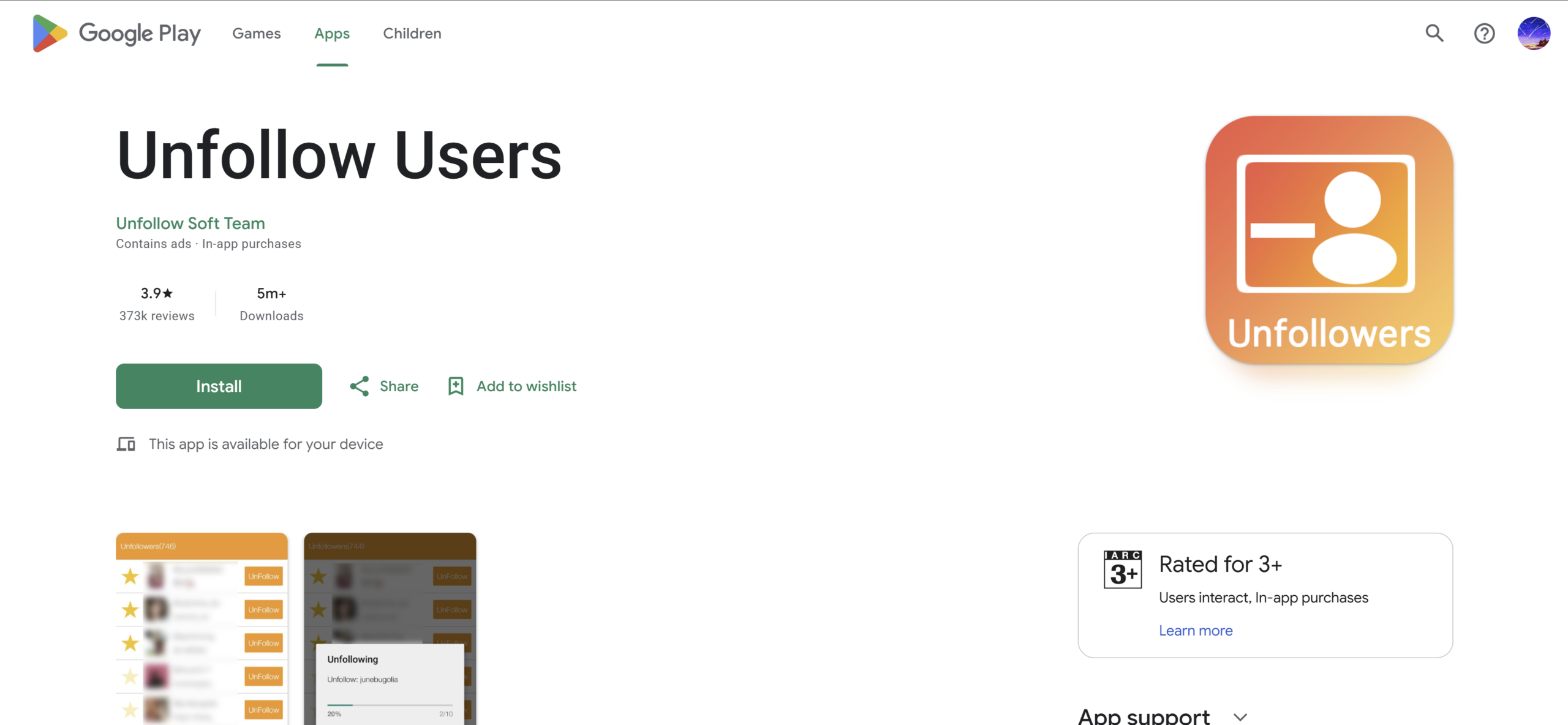 Unfollow Users for Instagram