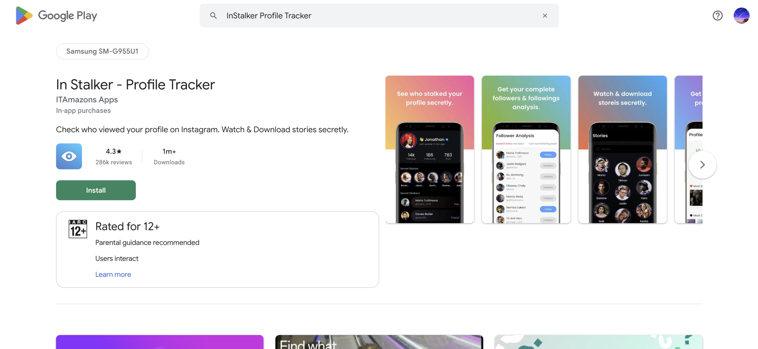 InStalker Profile Tracker (ITAmazons Apps)