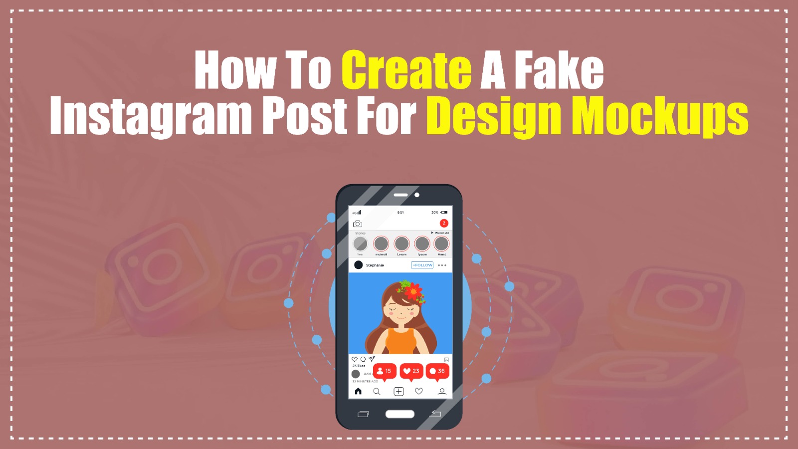 How to Create a Fake Instagram Post for Design Mockups