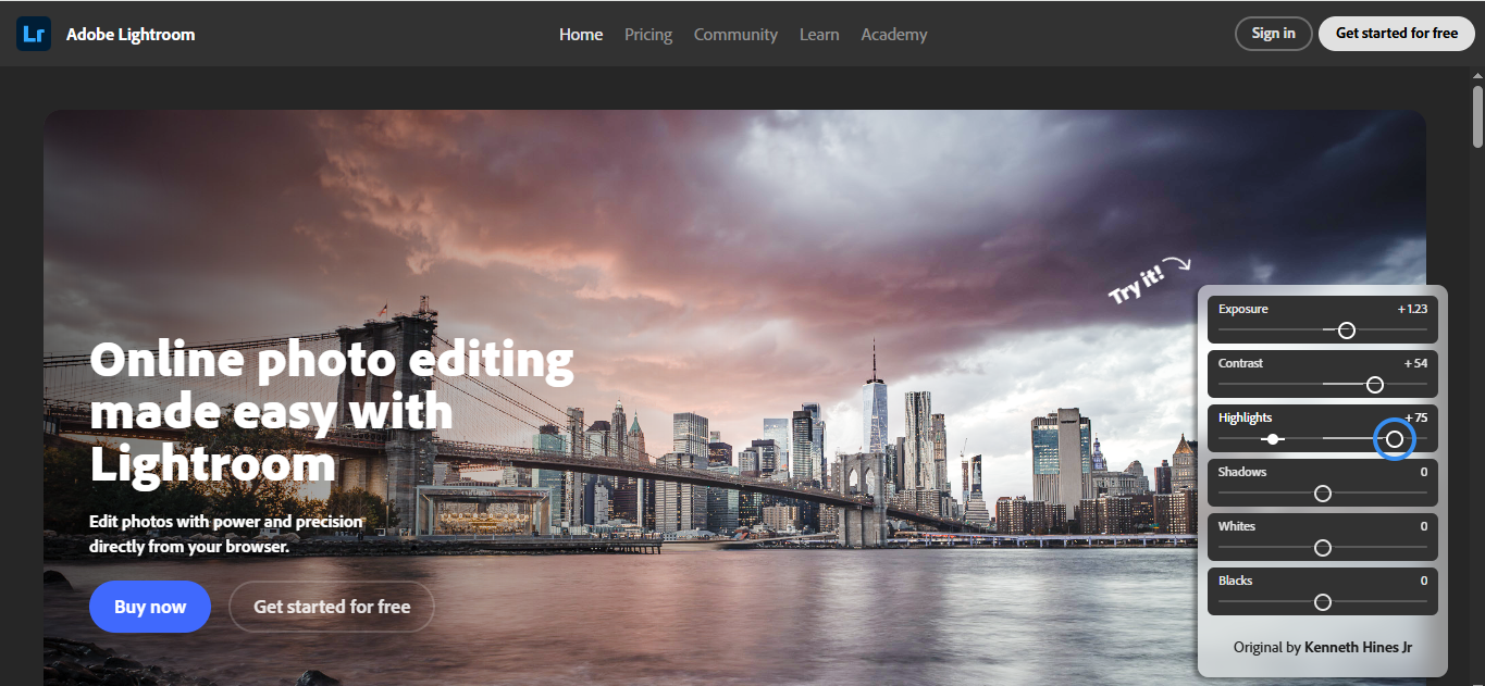 adobe lightroom